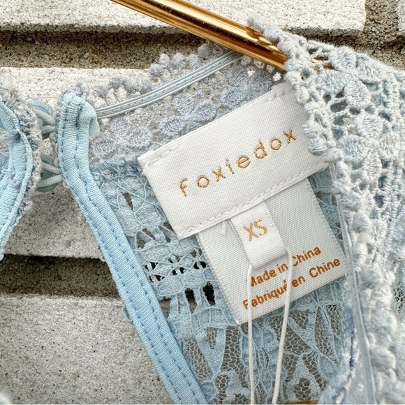 NWT Foxiedox Ellie Fit & Flare Dress Light Celestial Blue - Picture 10 of 10